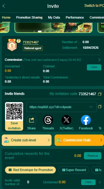 earn money with eq668 apk