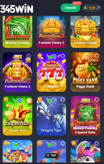 games on 345win apk