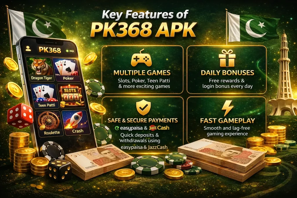 pk368 game features