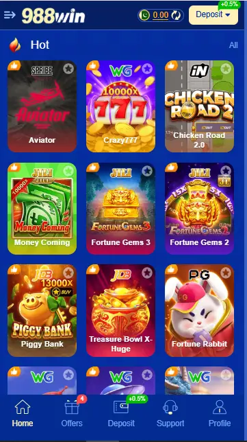 games on 988 win apk