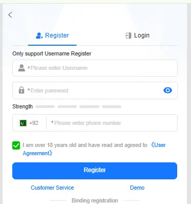 login and registration 1jj game