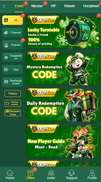 offers and promotions 92fun game apk