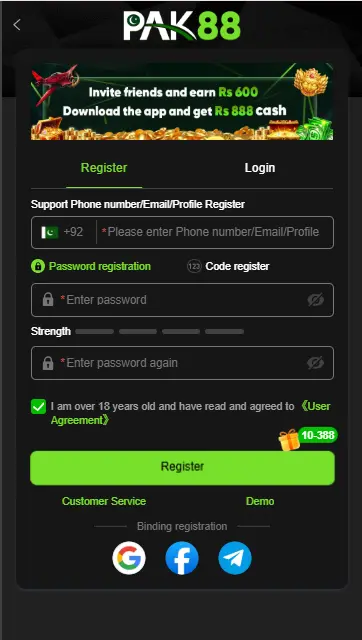 pak88 login and registration