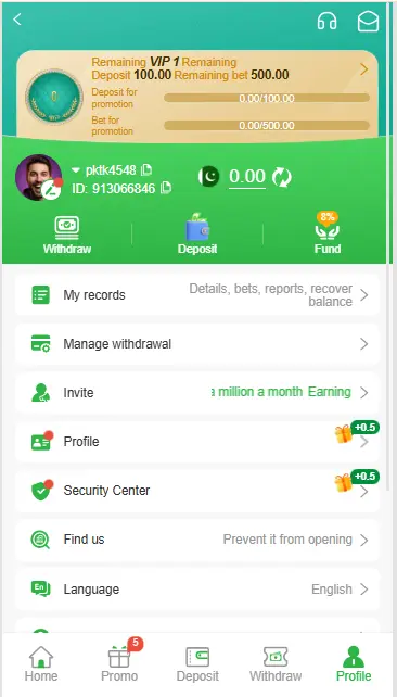earn money with me5 game apk